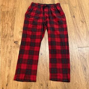 Nautica Red and Black Plaid Sleepwear with pockets and tie waist